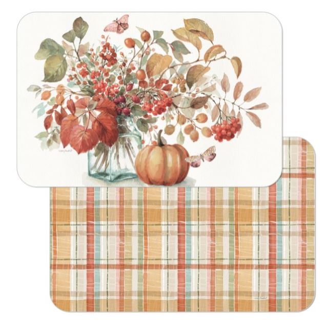 ! - 4 Autumn In Nature Plastic Placemats